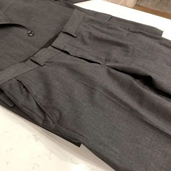Banana Republic dark Gray Wool Classic Two Button Suit Set 42L 32x34